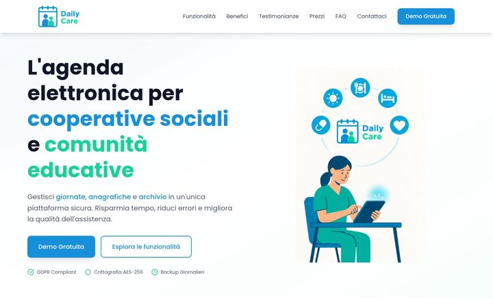 Screenshot of dailycare.it