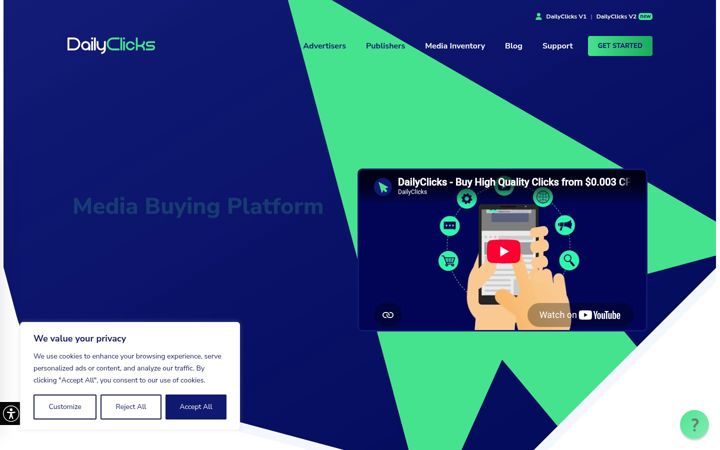 Screenshot of dailyclicks.net