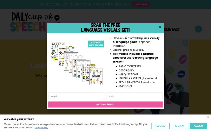 Screenshot of dailycupofspeech.com