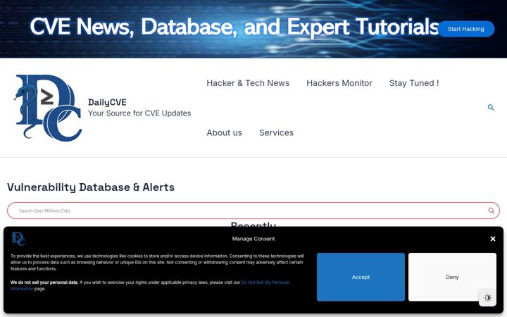 Screenshot of dailycve.com