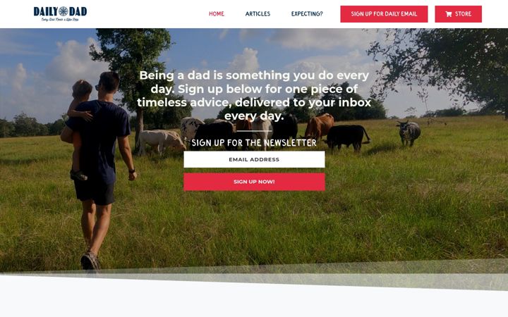 Screenshot of dailydad.com
