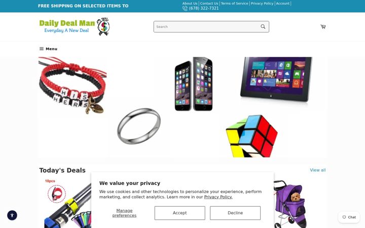 Screenshot of dailydealman.com