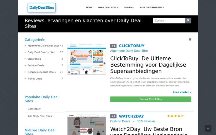 Skjermbilde av dailydealsites.nl