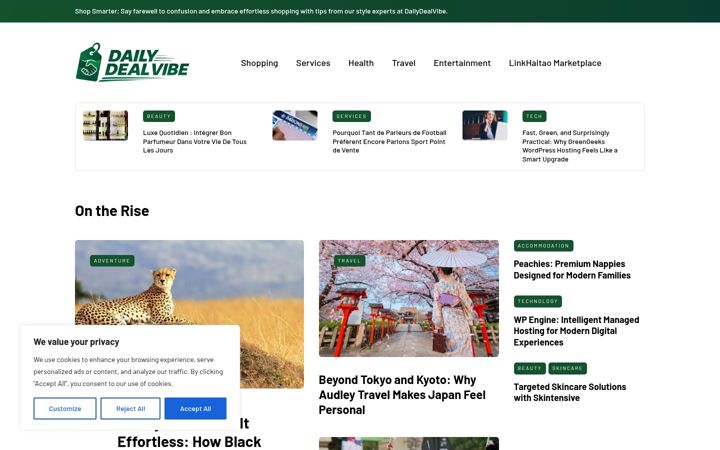 Screenshot of dailydealvibe.com