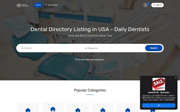 Screenshot of dailydentists.com