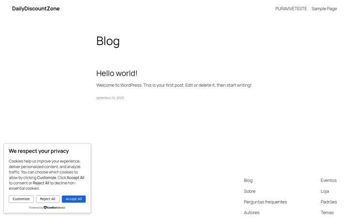 Screenshot of dailydiscountzonereliable.com