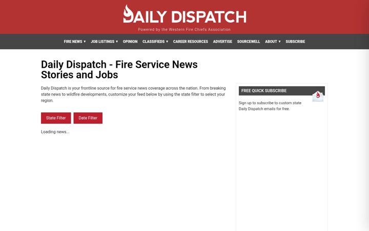 Screenshot ta' dailydispatch.com