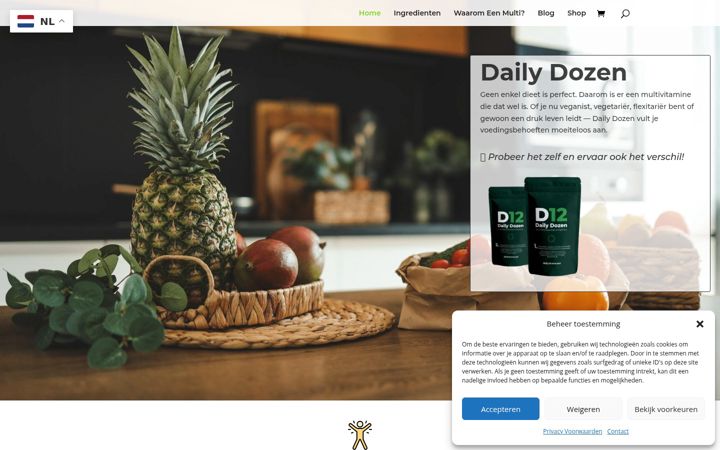 Screenshot of dailydozen.net