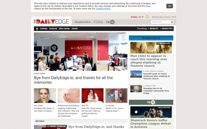 Screenshot of dailyedge.ie