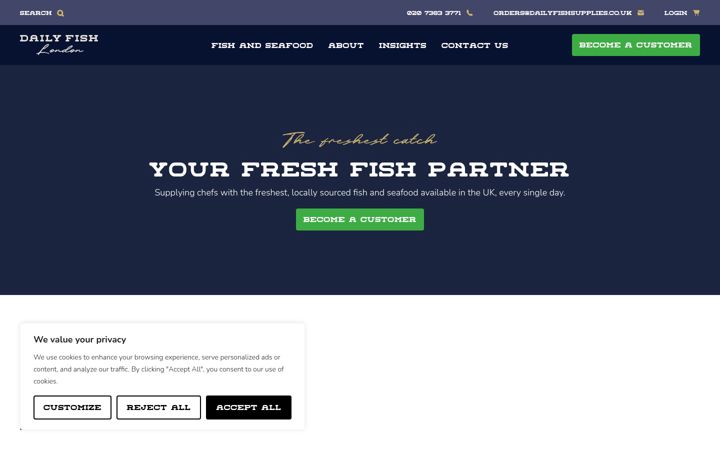 Posnetek zaslona dailyfishsupplies.co.uk