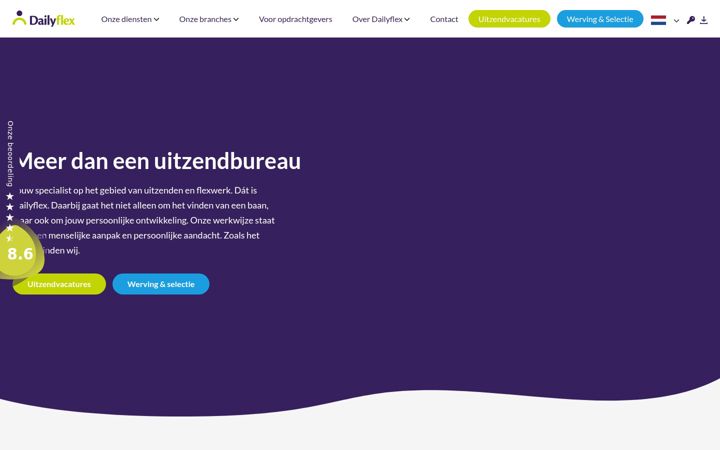 Skjermbilde av dailyflex.nl