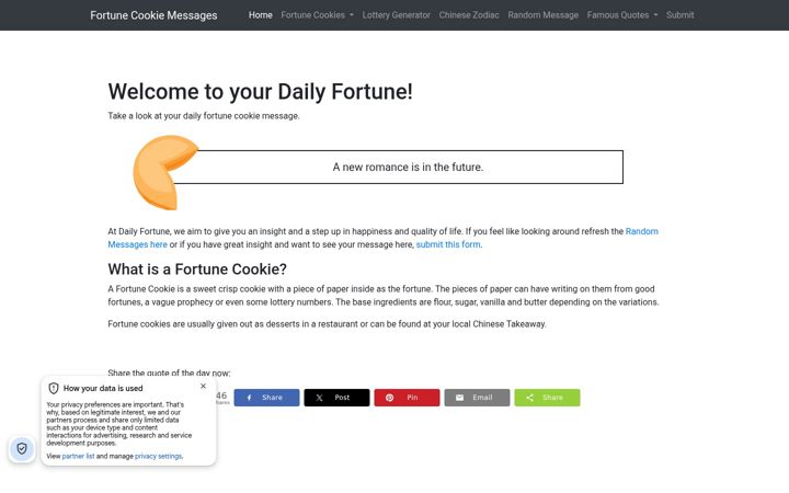 Posnetek zaslona dailyfortune.co.uk