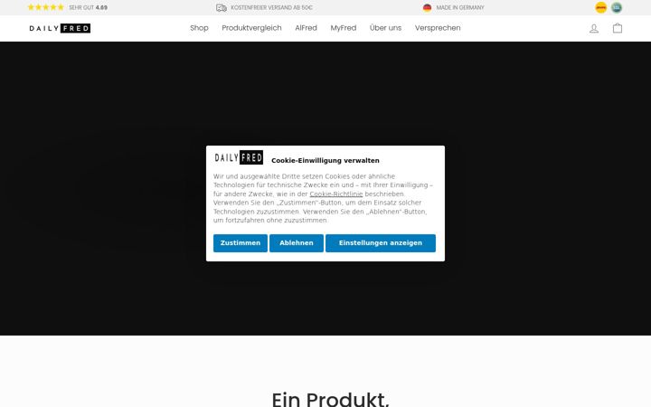 Screenshot of dailyfred.de