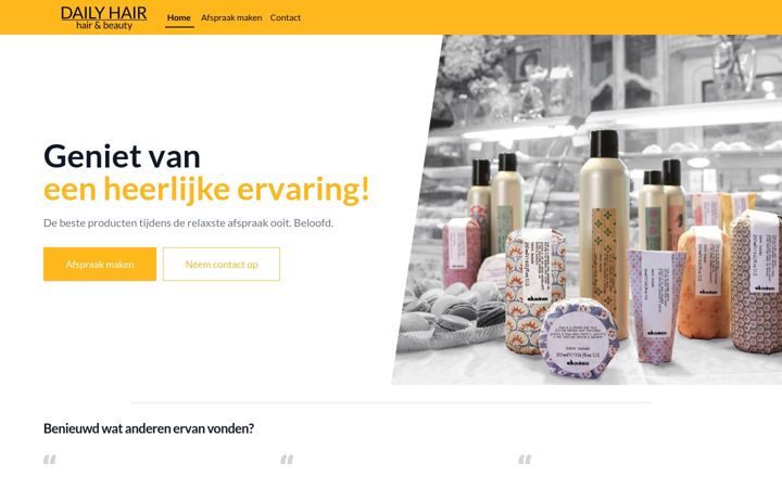Skjermbilde av dailyhair.nl