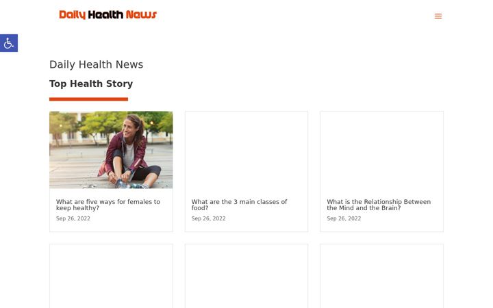 Screenshot of dailyhealthnews.net