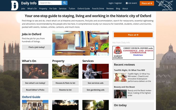 Screenshot of dailyinfo.co.uk