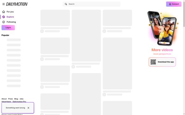 Screenshot of dailymotion.com