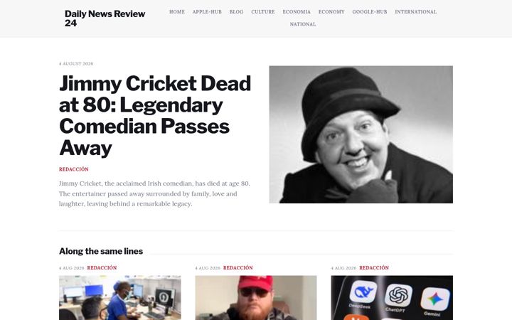 Screenshot of dailynewsreview24.com