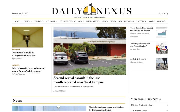 Skjámynd af dailynexus.com