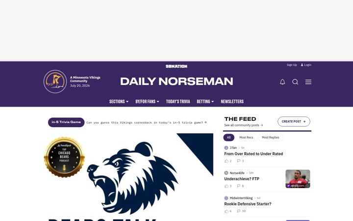 Screenshot of dailynorseman.com