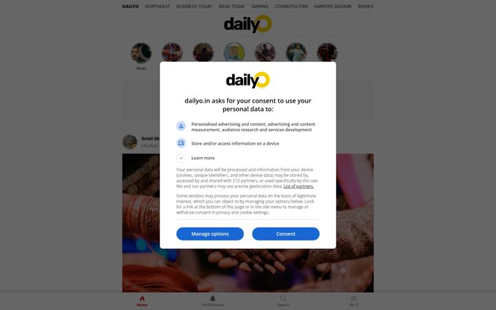 Screenshot of dailyo.in