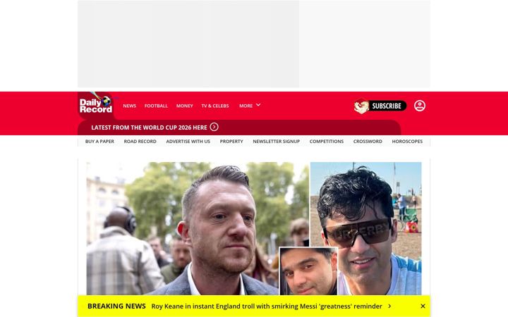 Screenshot ta' dailyrecord.co.uk