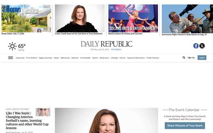 Screenshot of dailyrepublic.com