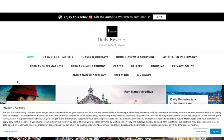 Screenshot of dailyreveries.com