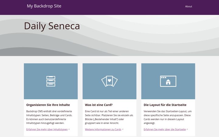Screenshot of dailyseneca.de