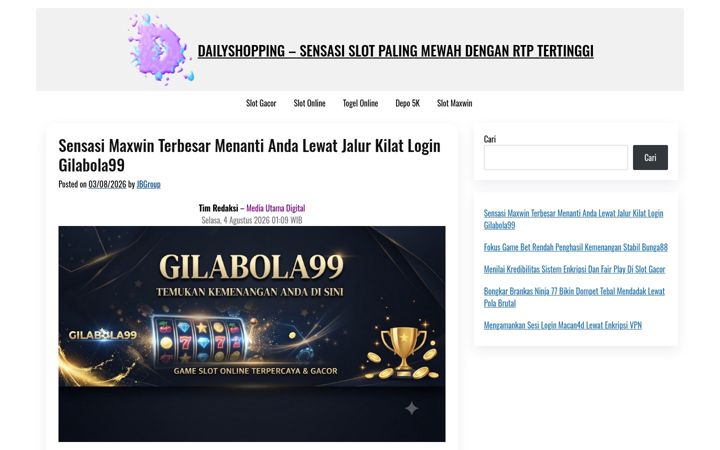 Screenshot of dailyshopping.org