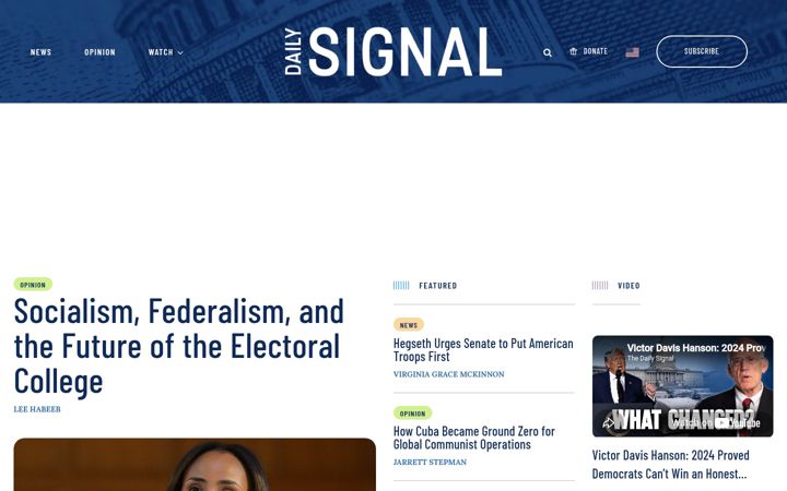 Skjermbilde av dailysignalmedia.org
