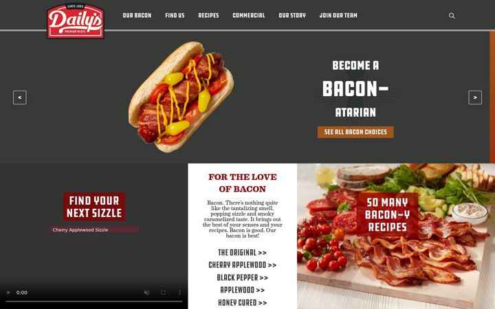 Screenshot of dailysmeats.com