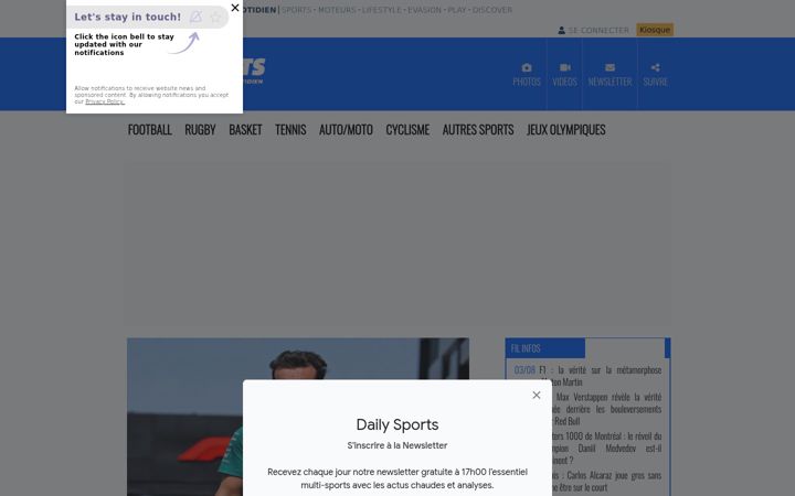 Screenshot of dailysports.fr