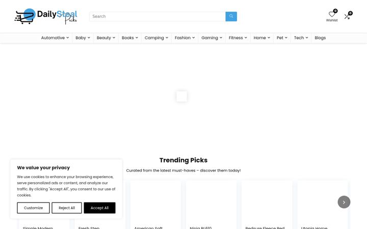 Screenshot of dailystealpicks.com