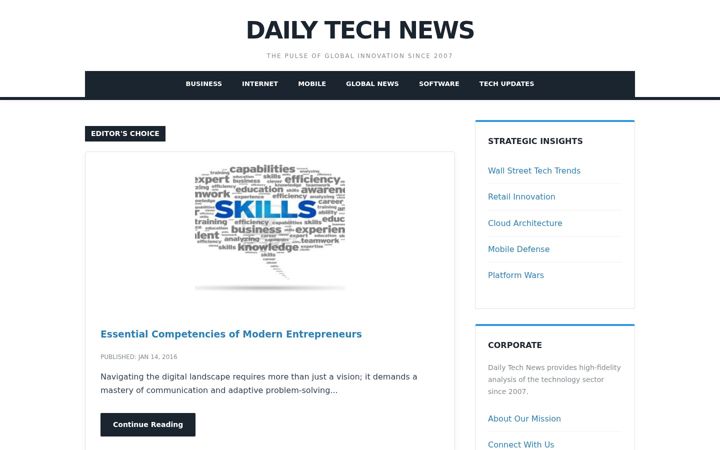 Screenshot van dailytechnews.info