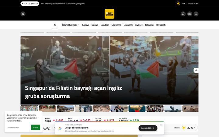 Screenshot of dailyummah.com