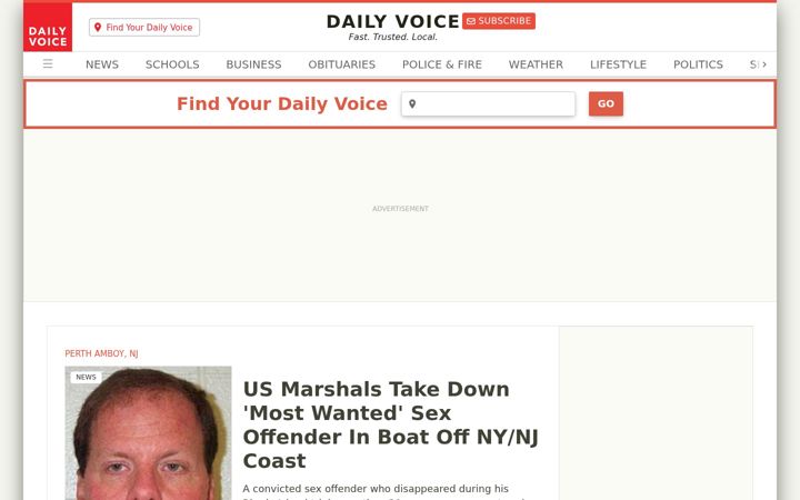 Screenshot von dailyvoice.com