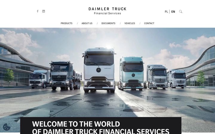 Screenshot of daimlertruck-financialservices.pl