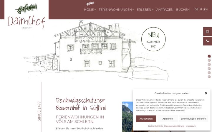 Screenshot of daimlhof.com