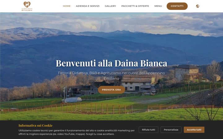 Screenshot di dainabianca.it