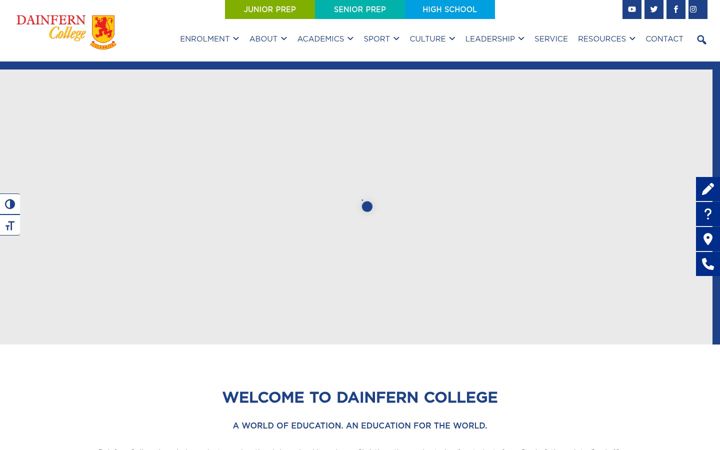 Екранна снимка на dainferncollege.co.za