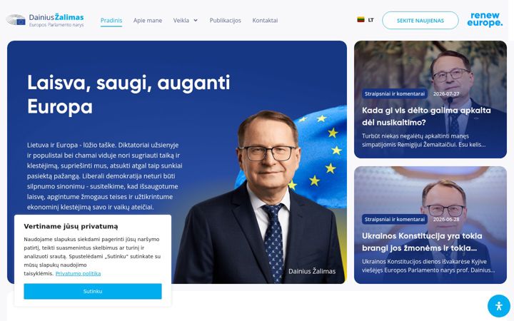 Screenshot di dainiuszalimas.lt