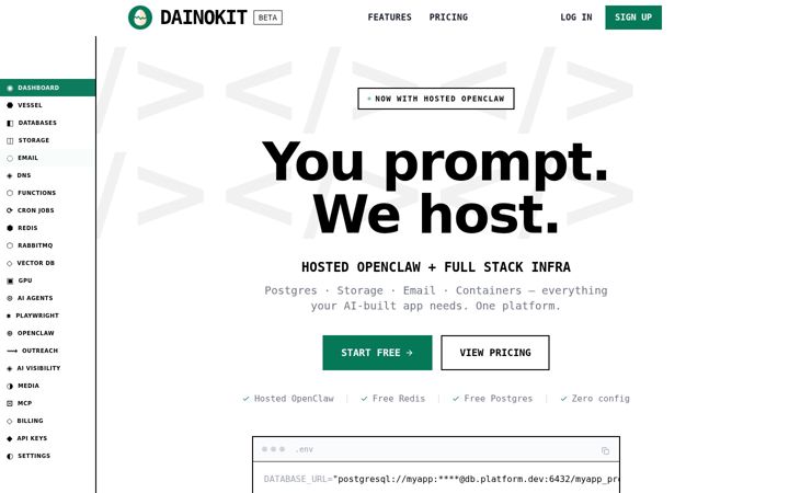 Captura de pantalla de dainokit.com