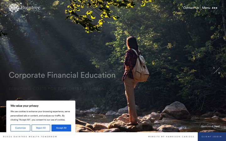 Screenshot of daintreewt.com