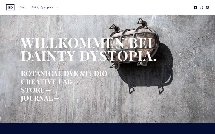 Screenshot of daintydystopia.de