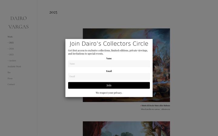 Screenshot of dairovargas.com