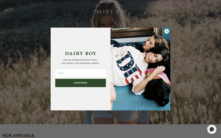 Screenshot of dairyboy.com