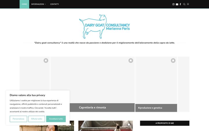 Screenshot of dairygoatconsultancy.eu