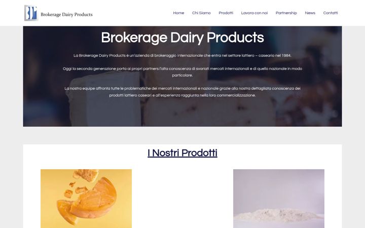 Screenshot of dairyproducts.it