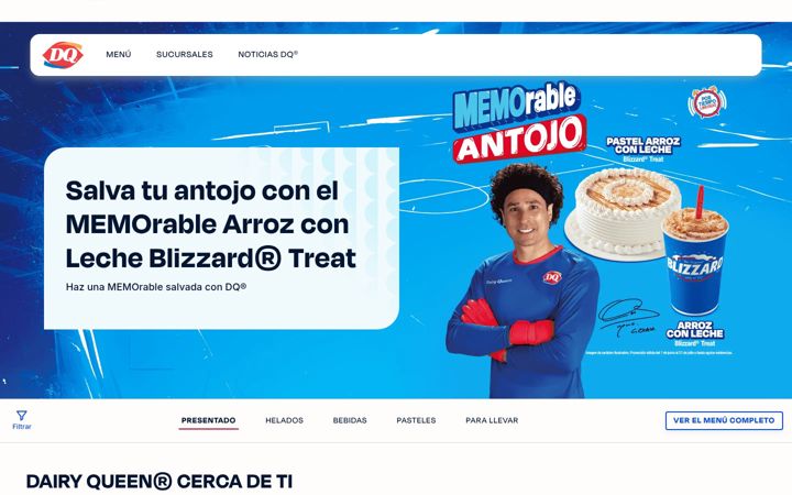 Screenshot of dairyqueen.com.mx